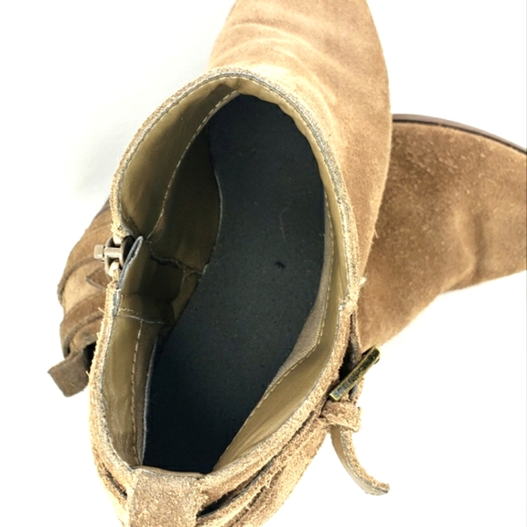 Sonoma Sonya Taupe Suede, Western Style, Heeled Bootie. Women's Size 7.5M - Picture 9 of 11